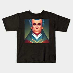 James K. Polk | Comics style Kids T-Shirt